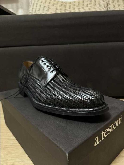 Туфлі чоловічі зі шкіри a.testoni bologna італія