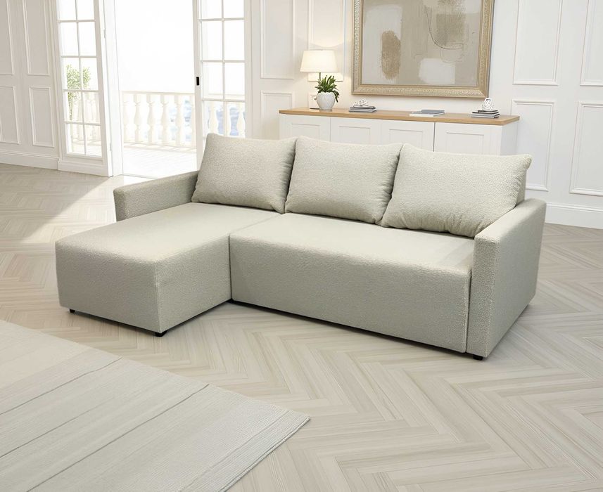 Narożnik sofa rogówka rozkładany, spania pojemnik do salonu OD RĘKI