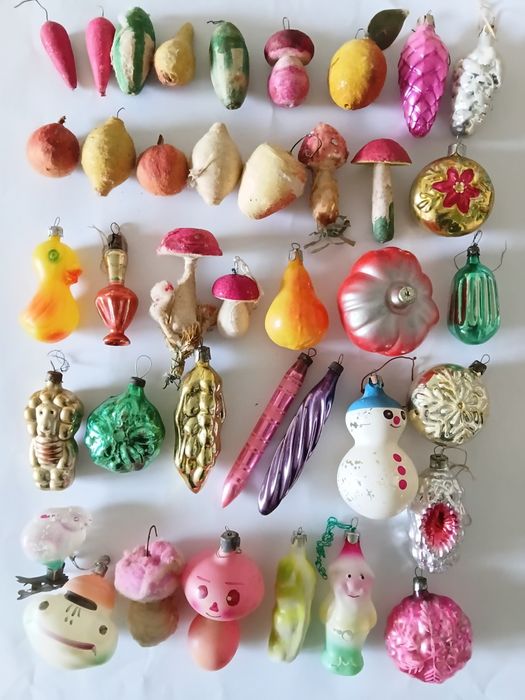 Елочние игрушки ссср часи домики крокодил