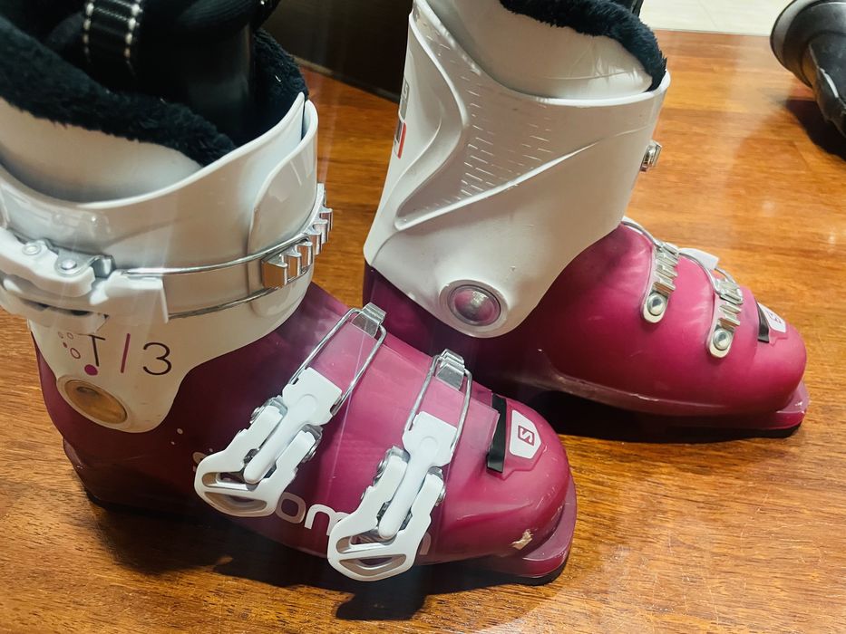 Buty narciarskie Salomon 22-22,5+narty Princess 110 cm