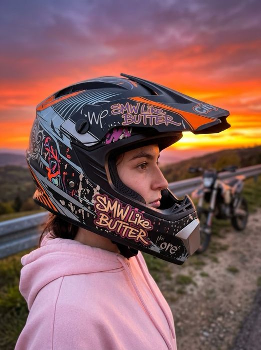 Kask Cross Enduro Quad ATV Motocyklowy Rower Hulajnoga Nowy