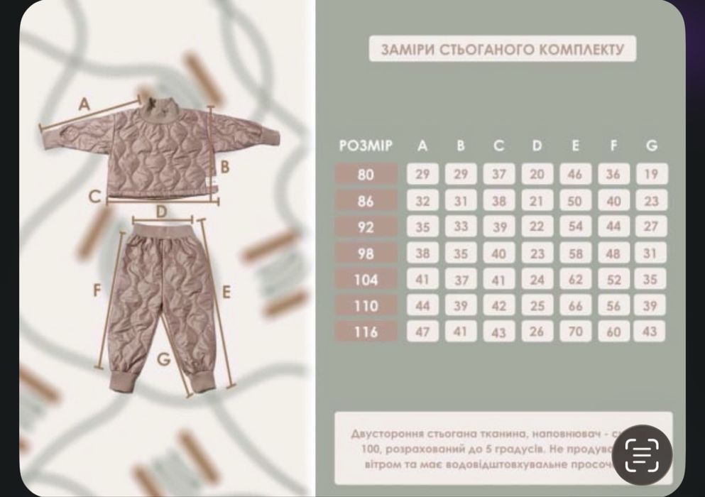 Дитячий костюв бренду мама шила