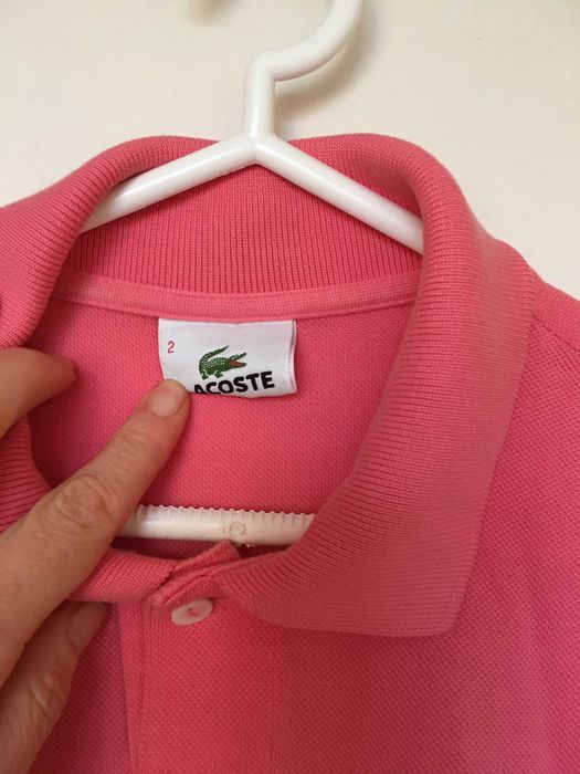 3 Polos Lacoste e Ralph Lauren original cor de rosa tamanho 2 e XL