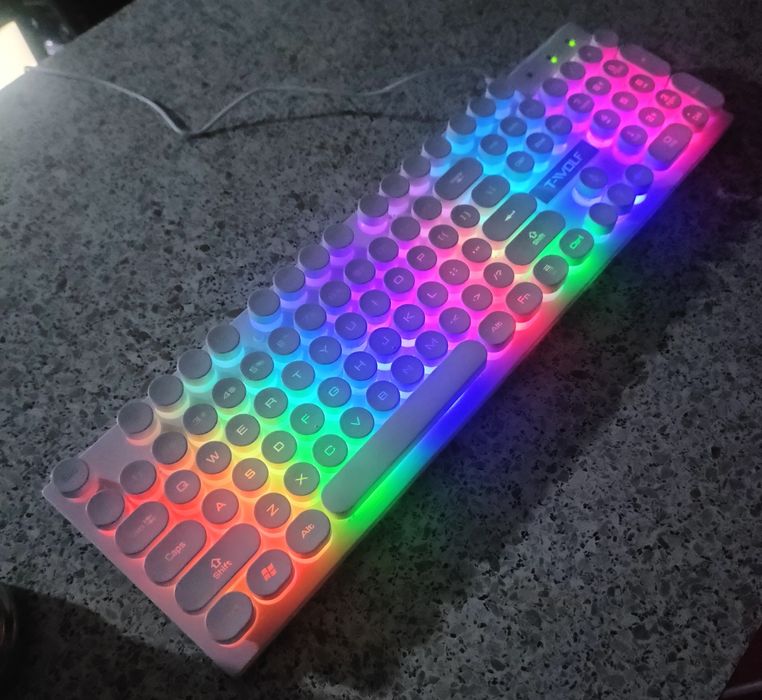 ‼️New‼️Ігрова клавіатура з підсвіткою T-Wolf T-80‼️Top‼️