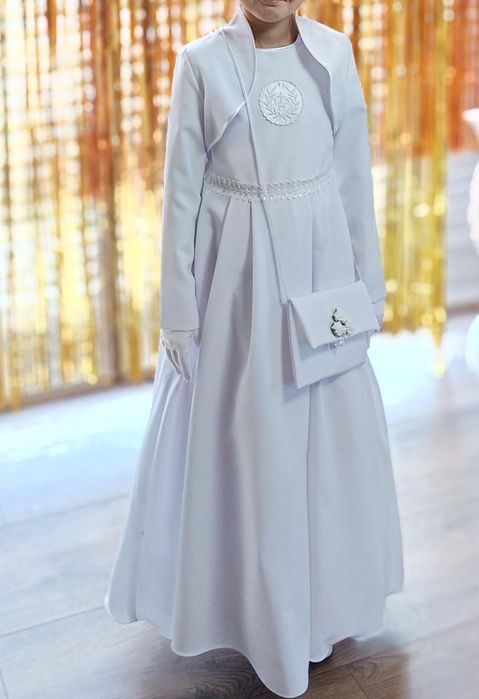 Sukienka komunijna 134 + dodatki