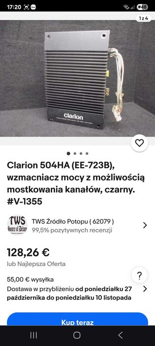 Clarion końcówka mocy