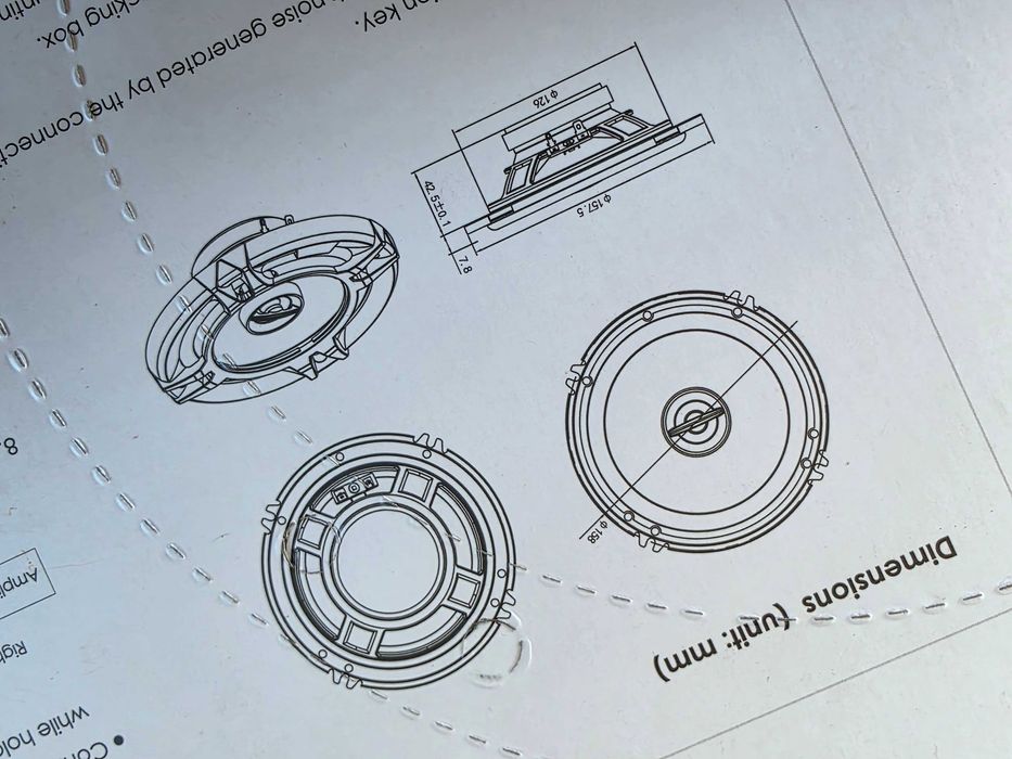 głośniki samochodowe Nakamichi 6 cali NOWE  fabryczny komplet