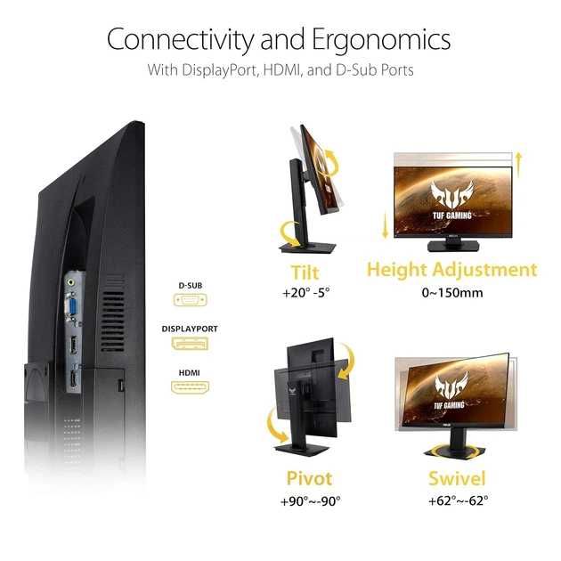 Монітор 23.8 Asus VG249Q Adaptive-Sync