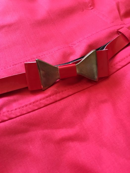 Плаття яскраво-коралового кольору, розмір XS-S (36)