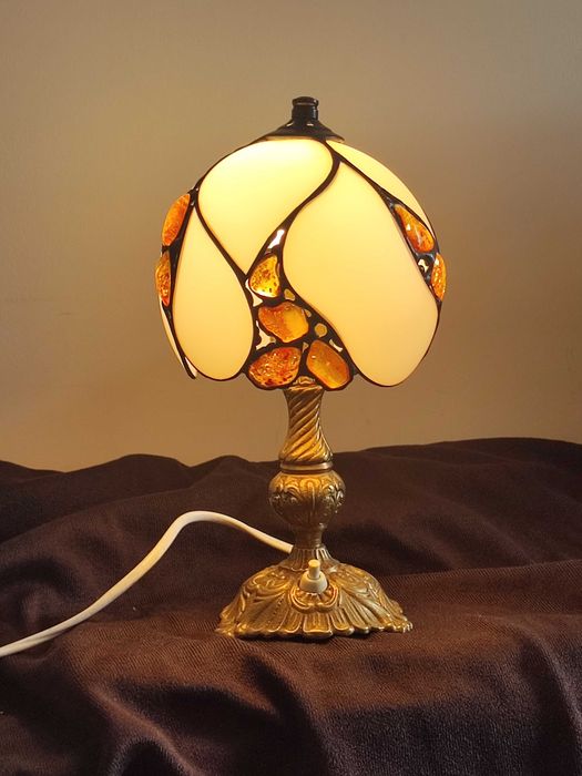 Lampa bursztyn szkło