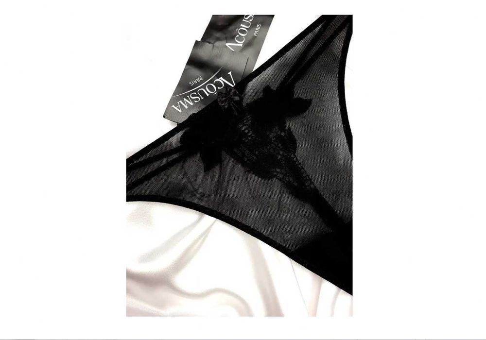 Труси стрінги Acousma чорні