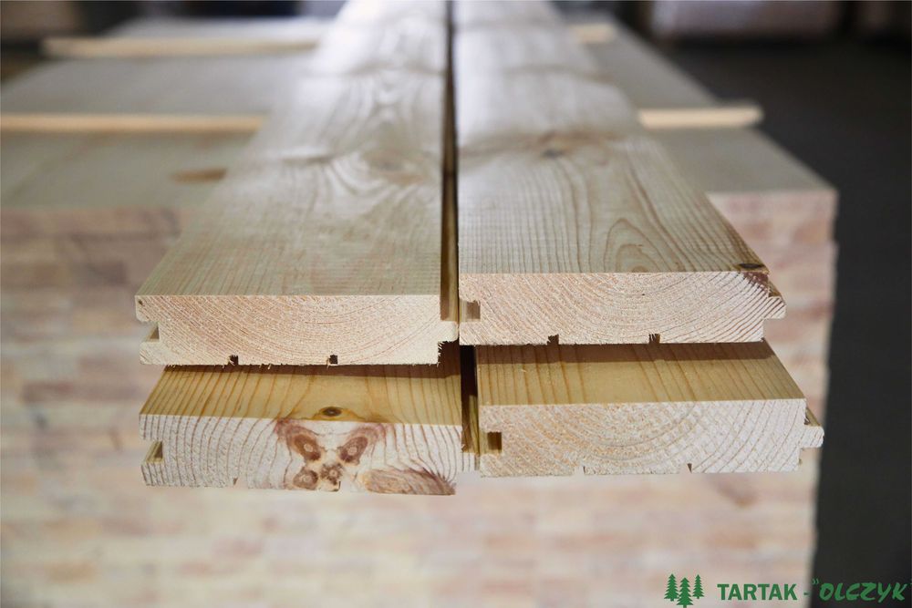 Deska podłogowa sosnowa – strugana, pióro–wpust – PRODUCENT