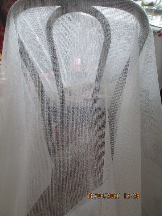 gładka firanka 488 x 146 gotowe upięcie