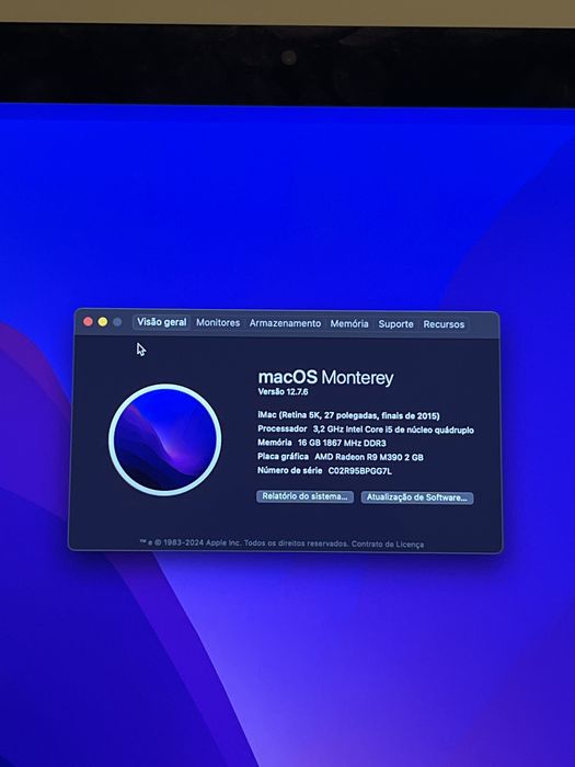 Imac 27’’ Retina 5K | Late 2015 + Teclado e rato Apple