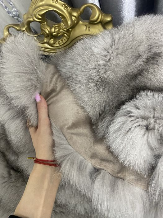 Полушубок з натурального песця розмір Л