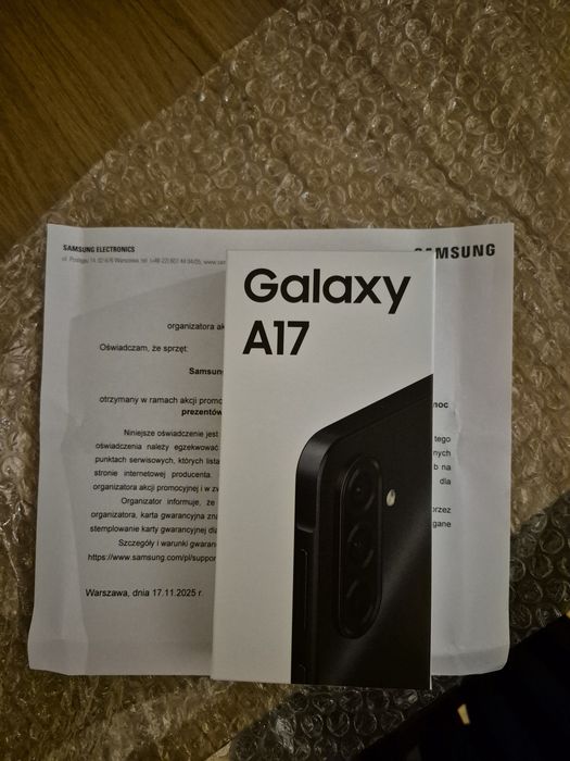 Samsung galaxy a17 nowy z gwarancja