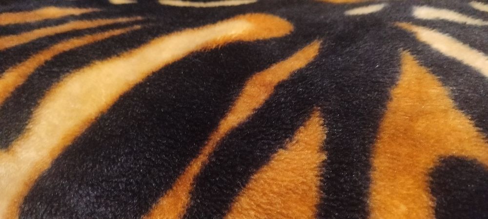 Koc pled narzuta z motywem tygrysa na łóżko 240x215 cm