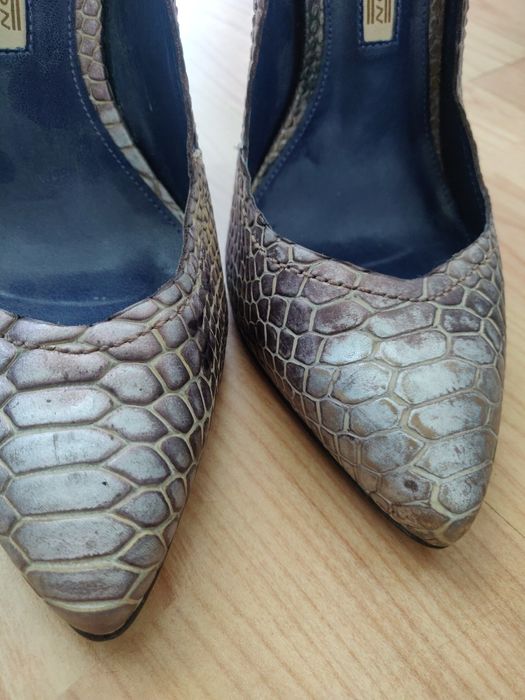 Szpilki Buffalo skóra/wysoki obcas