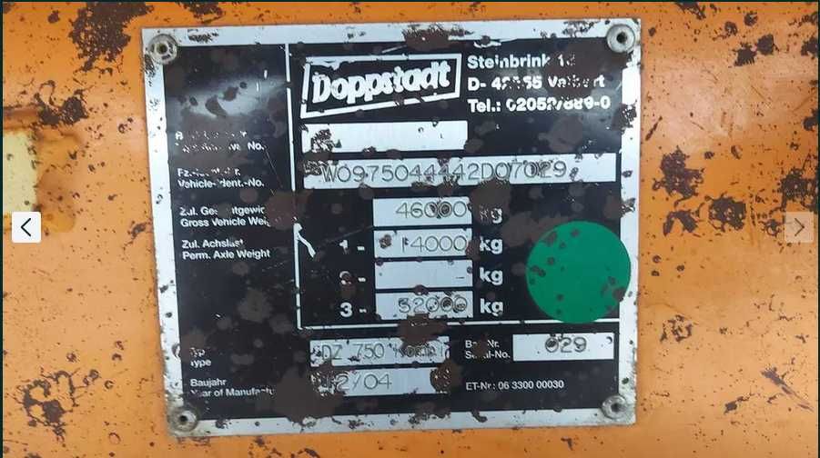 Doppstadt DZ 750 Kombi rębak rozdrabniacz