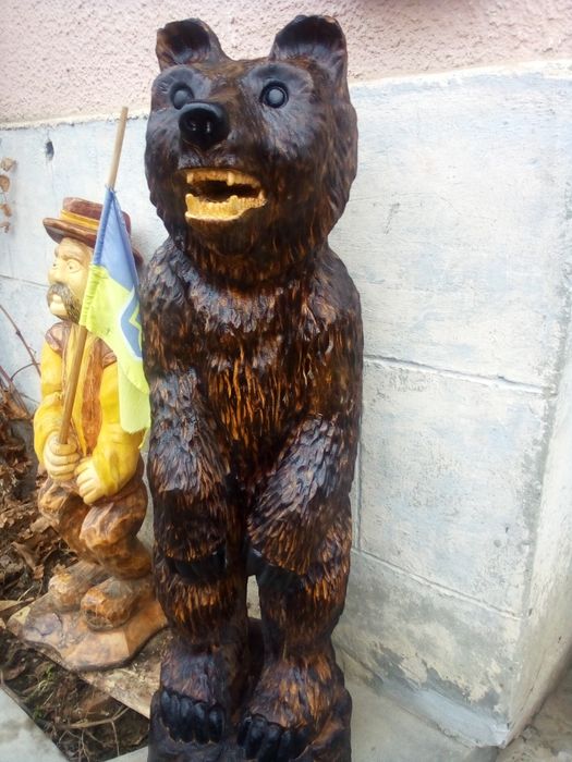 Продам скульптуру МЕДВІДЬ із дерава