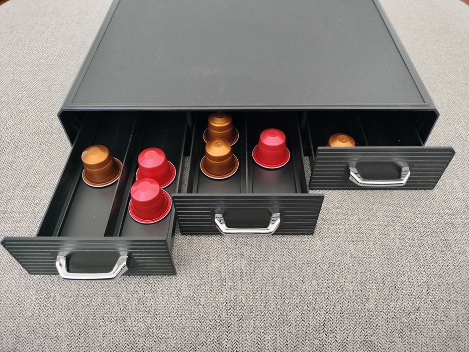 Suporte cápsulas café + base para máquina – Navaris