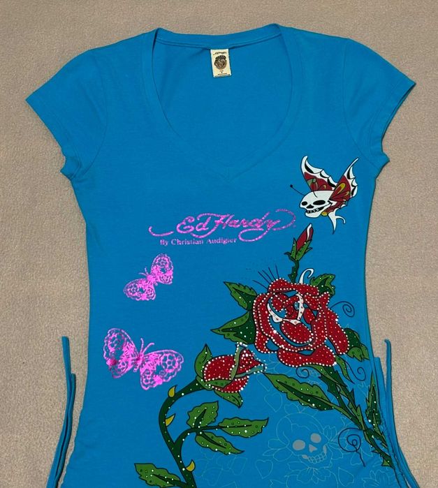 T-shirt Ed Hardy Roz. M