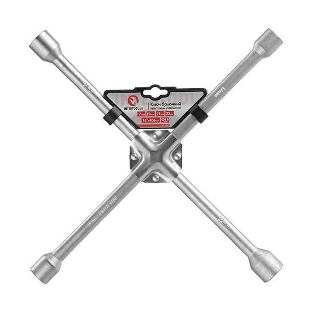 Ключ балоний, балоннік, телескопічний для авто, хрест  16 17, 19, 21мм