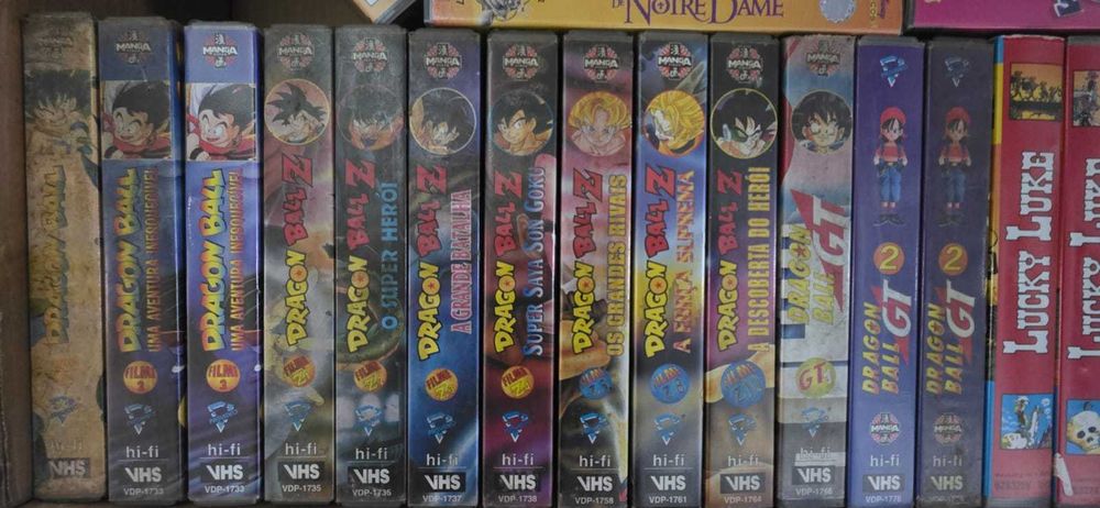 Lote Vhs Infantil 8 (dragon ball etc)- Ver lista Abaixo - PROMOÇÂO 1 €