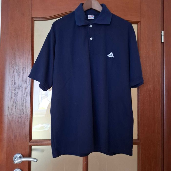 Bluzka połówka Adidas męska granatowa XL