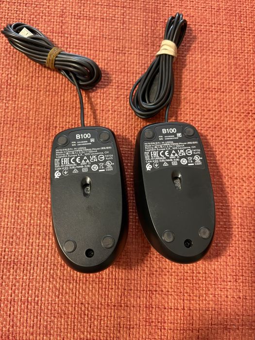 Lote de 3 Ratos com Fio (LogiLink + 2x Logitech B100) – Prontos a Usar | 20€