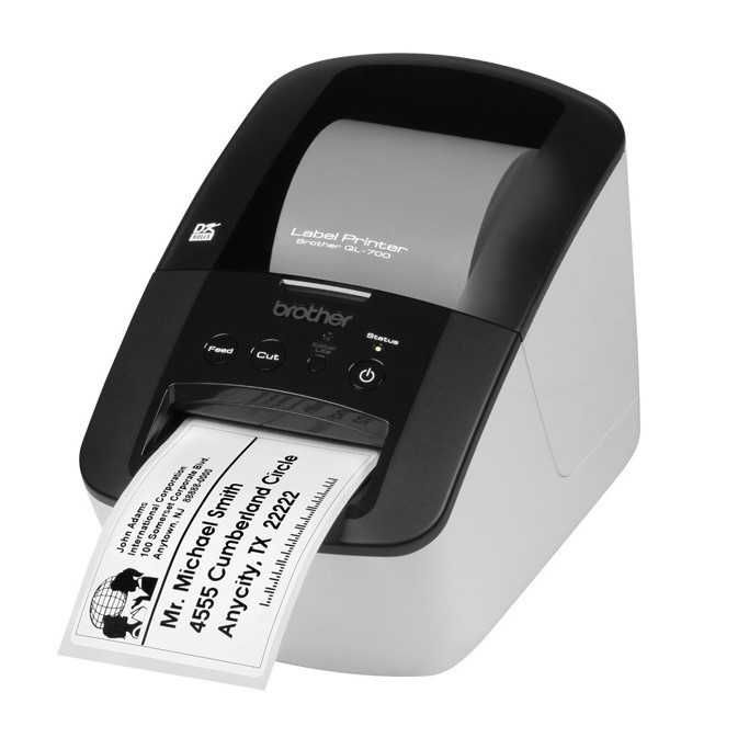 Drukarka Etykiet Brother QL-700 + Nowe Rolki