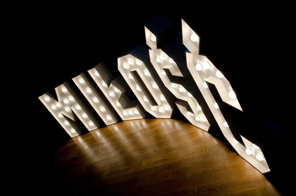 Sprzedam Litery MIŁOŚĆ podświetlane żarówkami LED (styl RETRO), wysokość 100 cm