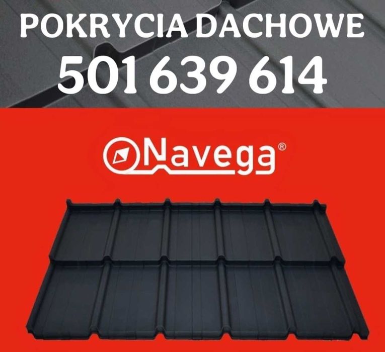 Blachodachówka modułowa płaska NAVEGA 8017, bązowa