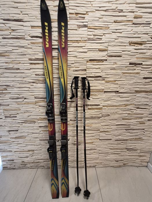 Sprzedam narty 185cm  z kijkami