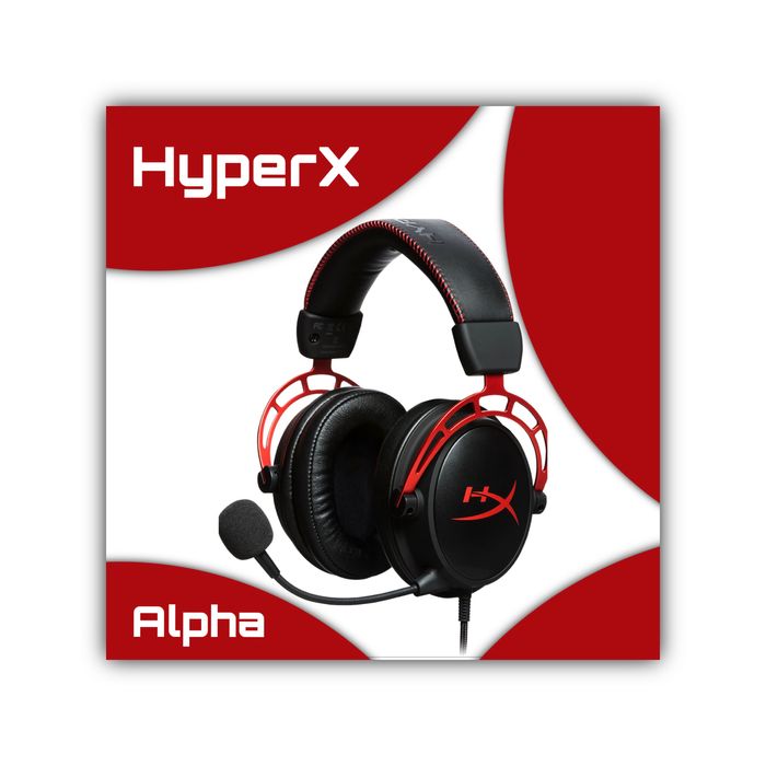 Навушники HyperX Cloud Alpha ( дротові ) + коробка, ідеал.