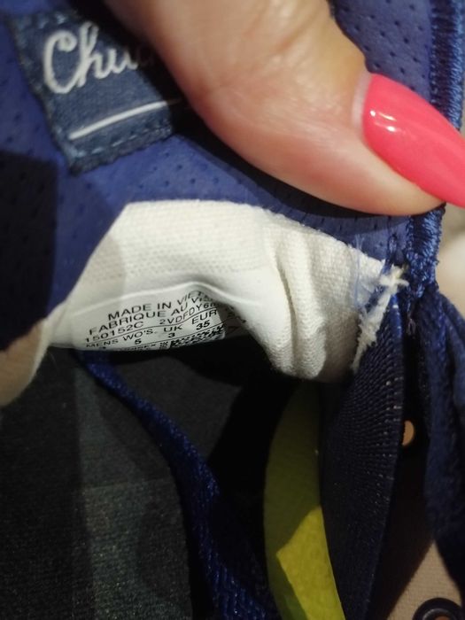 Buty trampki, tenisówki niebieskie Converse Star roz 35; cena 100 zl