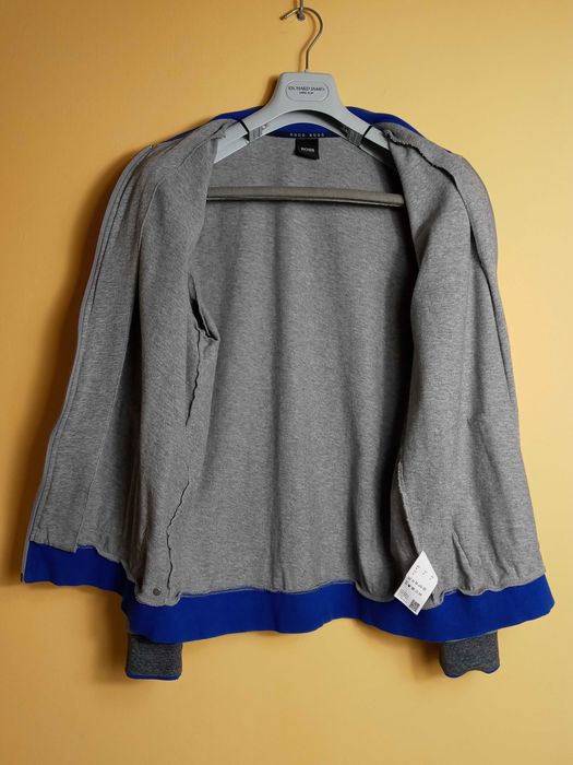 Szara bluza rozpinana Hugo Boss Authentic College Jacket - M