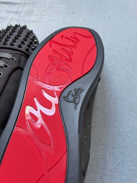 Christian Louboutin Junior Spikes grey  45eu nowe