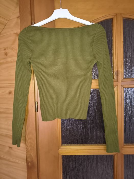 Elegancka dopasowana bluzka z długim rękawem rozmiar S Sinsay nowa