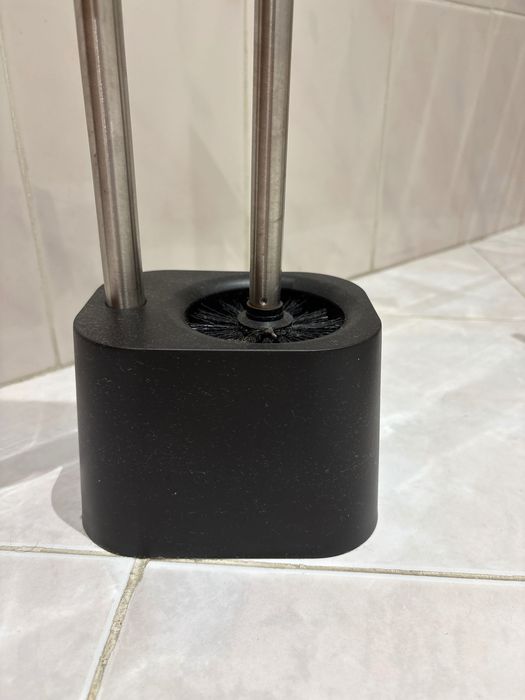 Suporte rolo papel e escova piaçaba