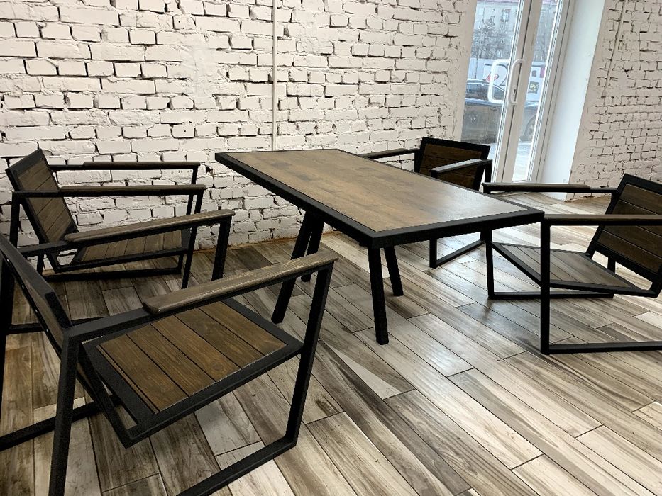 Комплект мебели стиль лофт, дизайнерская мебель loft, садовая мебель
