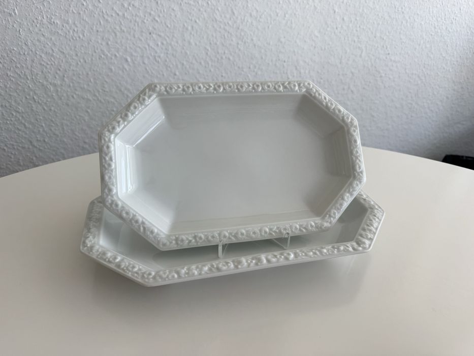 Zestaw dwóch  półmisków Rosenthal Maria Biała