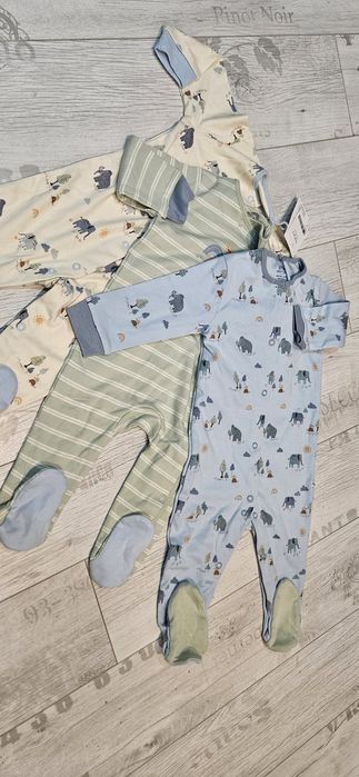 Pajacyki next 6_9 m 74 cm nowe 3 szt