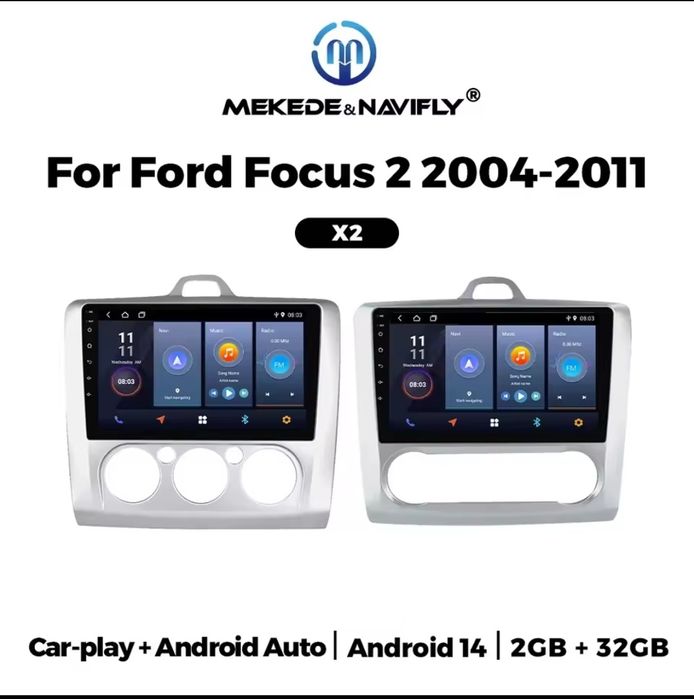 Магнітола Ford Focus 2 штатна магнитола 2004-2011 android форд фокус