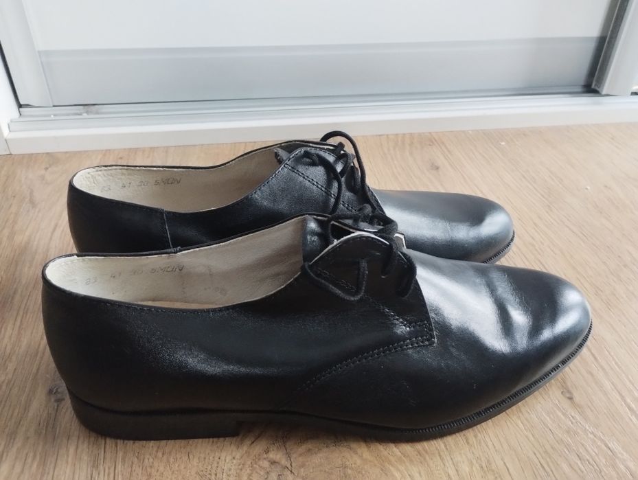 Pół buty meskie czarne