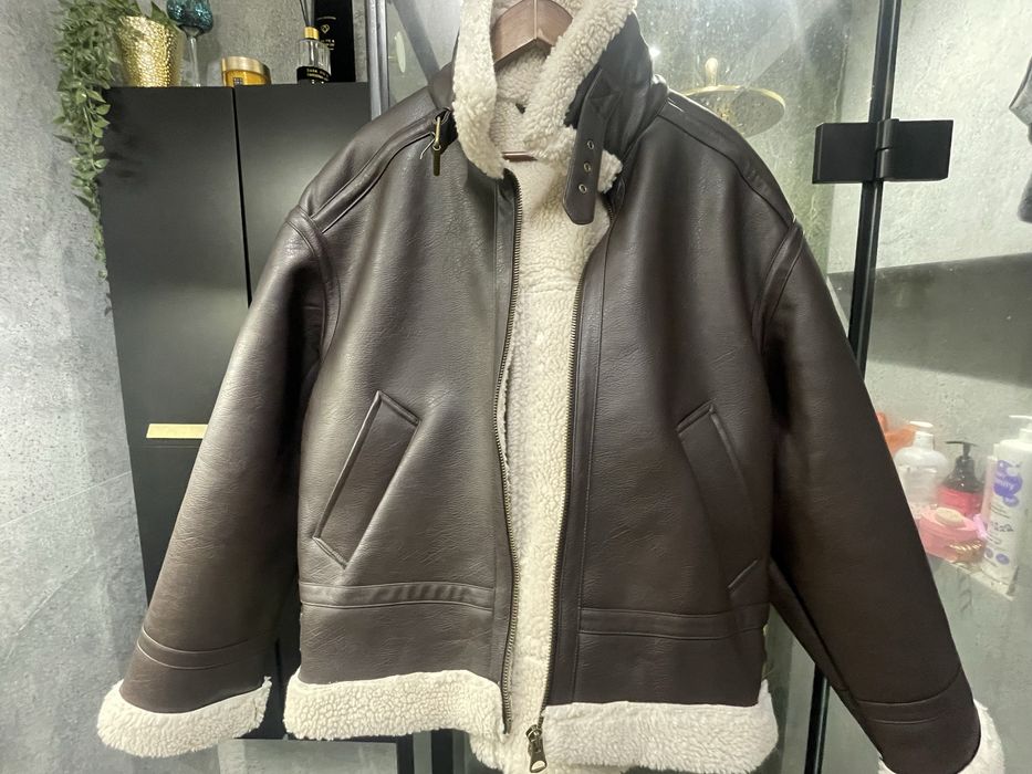 Kurtka skurzana z kożuchem