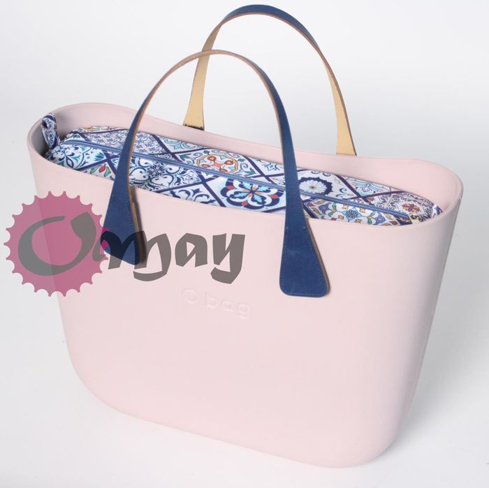 Niebieski organizer OBAG STANDARD kafelki granat 2 kieszenie VIP OMAY