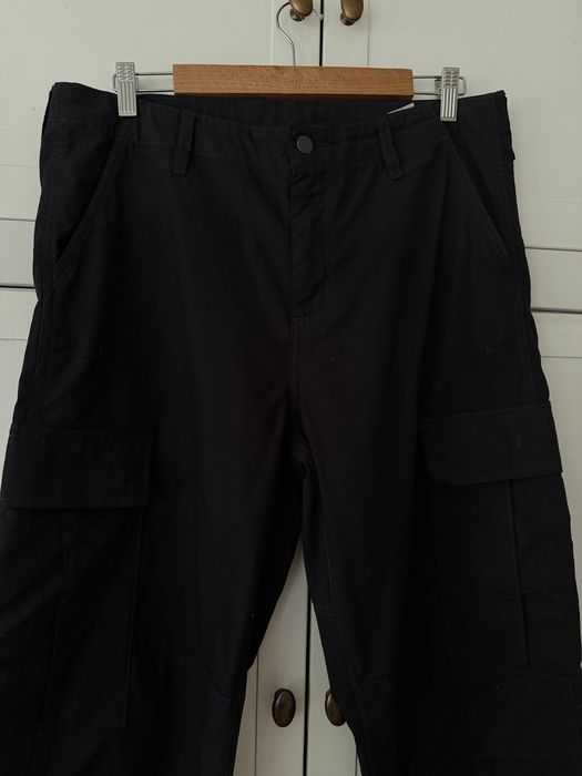 Carhartt czarne spodnie bojówki 32 32 wzmacnianie