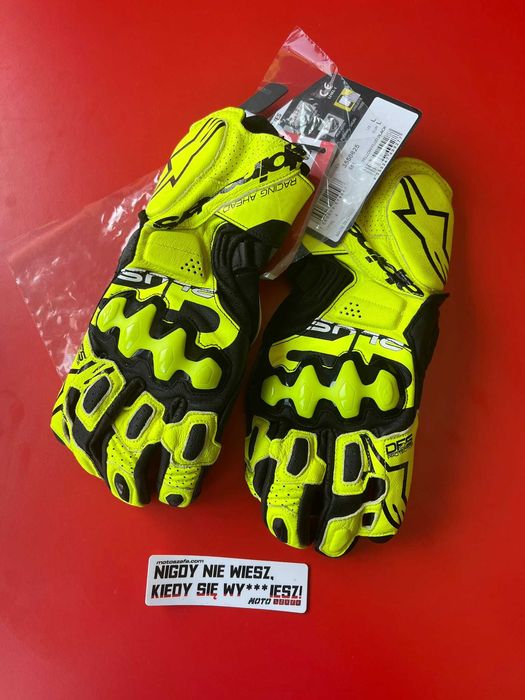 Rękawice motocyklowe ALPINESTARS GP PLUS R V3 Yellow Fluo/Black !Rozmiary 'L 'XL!