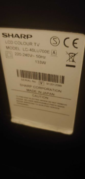 SHARP 40 Cali Full HD LCD Colouer model LC-40LU700E